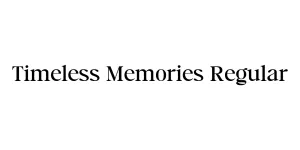 Timeless Memories Regular Font