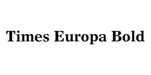 Times Europa Bold Font