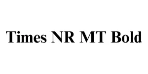 Times NR MT Bold Font