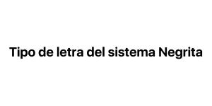 Tipo de letra del sistema Negrita Font