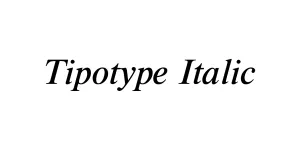 Tipotype Italic Font