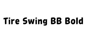 Tire Swing BB Bold Font