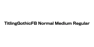 TitlingGothicFB Normal Medium Regular Font