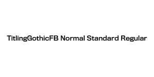 TitlingGothicFB Normal Standard Regular Font