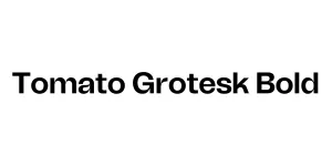 Tomato Grotesk Bold Font