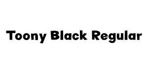 Toony Black Regular Font