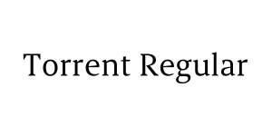Torrent Regular Font