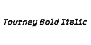 Tourney Bold Italic Font
