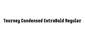 Tourney Condensed ExtraBold Regular Font