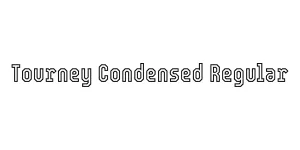 Tourney Condensed Regular Font
