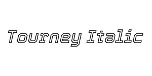 Tourney Italic Font