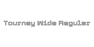 Tourney Wide Regular Font