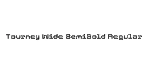 Tourney Wide SemiBold Regular Font