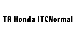 TR Honda ITCNormal Font