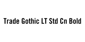 Trade Gothic LT Std Cn Bold Font