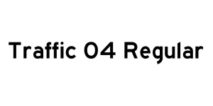 Traffic 04 Regular Font