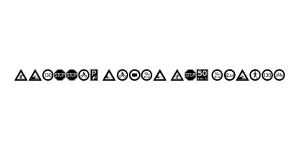 traffic signs tfb Normal Font