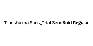 Transforma Sans_Trial SemiBold Regular Font
