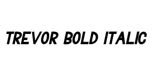 Trevor Bold Italic Font