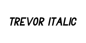 Trevor Italic Font