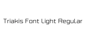 Triakis Font Light Regular Font