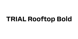 TRIAL Rooftop Bold Font