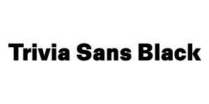 Trivia Sans Black Font