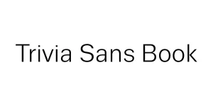 Trivia Sans Book Font