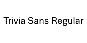 Trivia Sans Regular Font