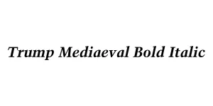 Trump Mediaeval Bold Italic Font