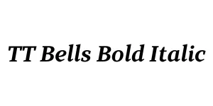 TT Bells Bold Italic Font