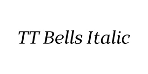 TT Bells Italic Font