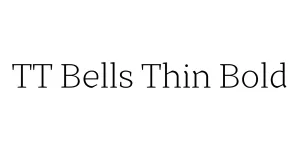 TT Bells Thin Bold Font