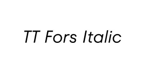 TT Fors Italic Font