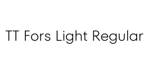TT Fors Light Regular Font