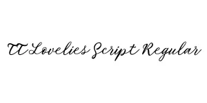 TT Lovelies Script Regular Font