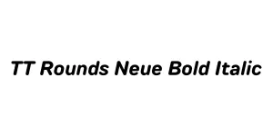 TT Rounds Neue Bold Italic Font