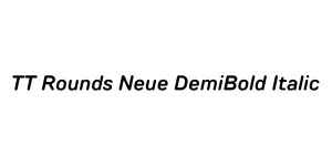 TT Rounds Neue DemiBold Italic Font