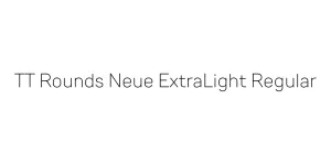 TT Rounds Neue ExtraLight Regular Font