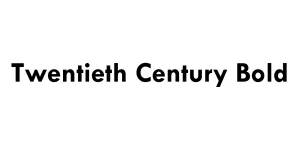 Twentieth Century Bold Font