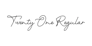 Twenty One Regular Font
