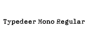 Typedeer Mono Regular Font