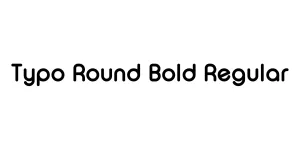 Typo Round Bold Regular Font