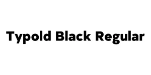 Typold Black Regular Font
