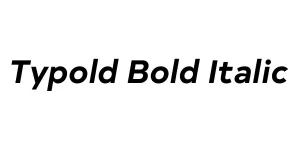 Typold Bold Italic Font