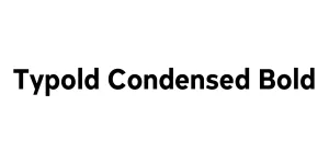 Typold Condensed Bold Font