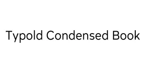 Typold Condensed Book Font