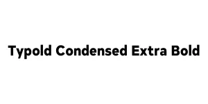 Typold Condensed Extra Bold Font