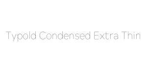 Typold Condensed Extra Thin Font