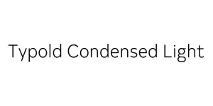 Typold Condensed Light Font